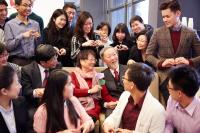 College teachers and students spent a memorable Valentine’s Day with Prof and Mrs Kao